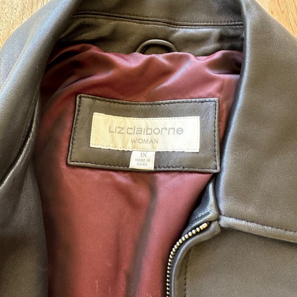 Vintage Liz Claiborne Leather Jacket - Picture 4 of 8